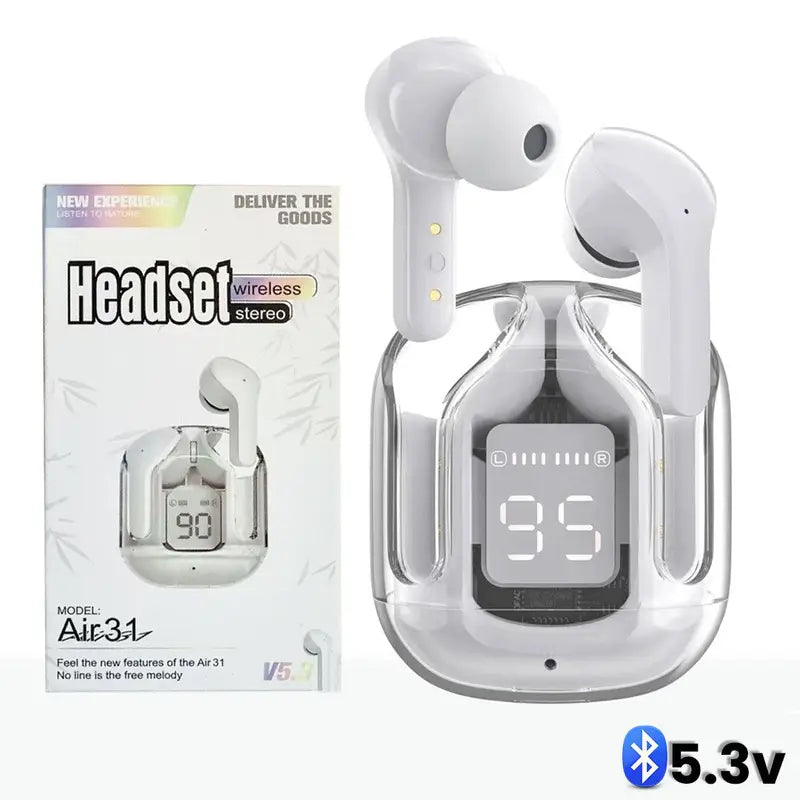 Air A31 TWS Earbuds – Crystal Clear Sound & Comfortable Fit (Premium Sound and Quality)