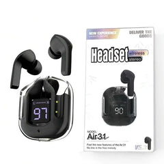 Air A31 TWS Earbuds – Crystal Clear Sound & Comfortable Fit (Premium Sound and Quality)